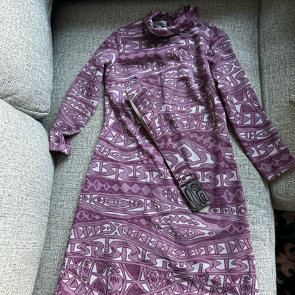 70s Polyester Mini Dress
